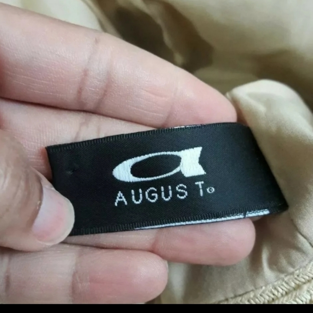 New Augus T Floral Cotton Straw FLOPPY SHADE BUCKET HAT - Picture 3 of 3
